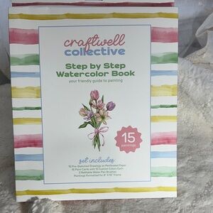 Craftwell collective step by step watercolor book with floral bouquets
